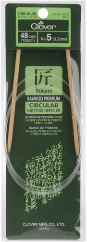 Miniatura 9 de Agujas de tejer circulares de bambú Takumi, 48 pulgadas tamaño 0