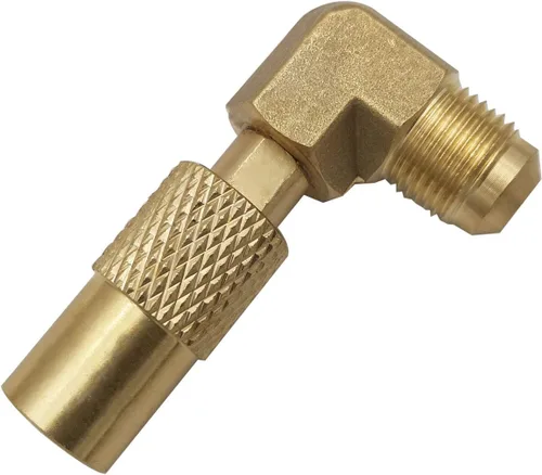 MENSI Adaptador de codo de propano con manguera de extensión de propano macho de 3/8 pulgadas para parrilla de campamento Blackstone de 17 pulgadas