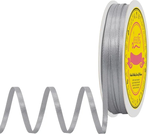 Miniatura 117 de Cinta de satén blanca antigua de doble cara de 1-1/2 pulgadas x 50 yardas, cinta de poliéster para envolver regalos, día de San Valentín, bodas