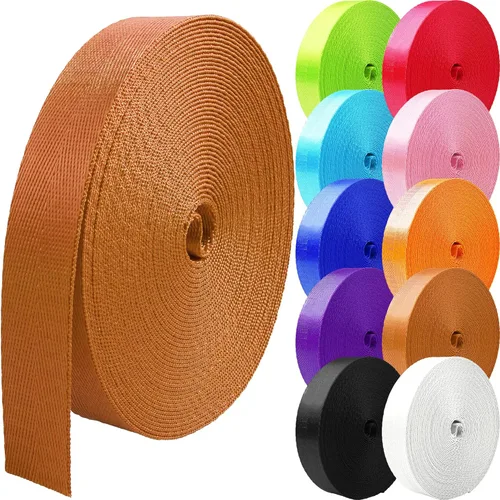 Miniatura 10 de Correa de nailon de 1 pulgada, 1.5 pulgadas, 2 pulgadas, correa de nailon para cinturón, correas de mochila, 10, 25, 50, 3.3 yardas