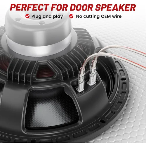 Miniatura 5 de RED WOLF Conector de arnés de cableado de altavoz de automóvil compatible con GMC Sierra Chevrolet Silverado Buick Enclave Cadillac Escalade Mount