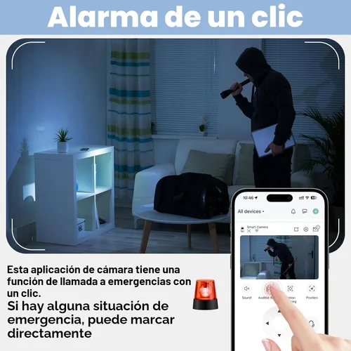Miniatura 3 de Cámara de seguridad oneware con cable, cámaras inalámbricas 2.4G/5G para interior y exterior para seguridad del hogar con sensor de movimiento
