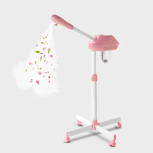 Vaporizador Facial Profesional, Vaporizador Facial sobre Ruedas, Vaporizador para Esteticistas con Más Vapor para Hidratación y Humectación, Altura