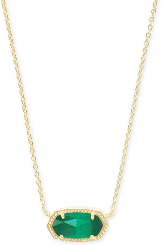 Kendra Scott - Collar Elisa con dije para mujer, joyería de moda, chapado en oro de 14 quilates