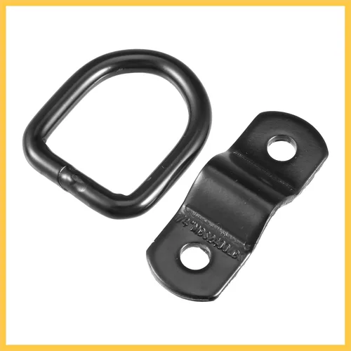 Miniatura 7 de Anclaje de amarre de anillo D de 1/4 pulgadas de diámetro, anillos en D, anillo de anclaje para remolque, camión, barco, RV, ATV, SUV, vehículos