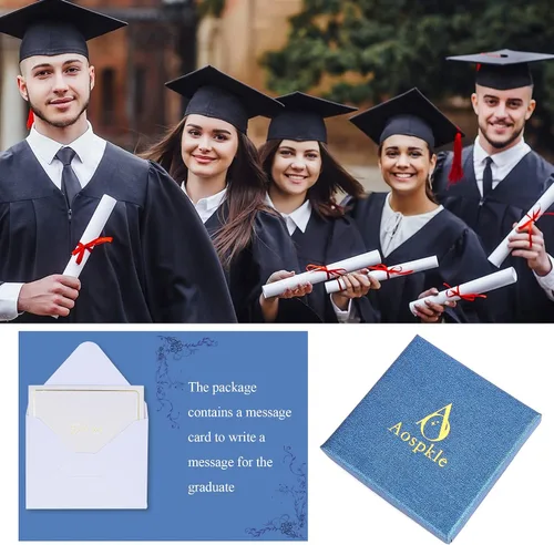 Miniatura 5 de Graduation Gifts for Her Him 2023, College Graduation Gifts High School Graduation Gifts for Women Men, Stretch Beads Compass Bracelet Jewelry with
