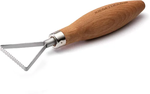 Miniatura 4 de Xiem Tools Herramienta de rastrillo de arcilla para cerámica y cerámica (mediano, rastrillo para vientre)