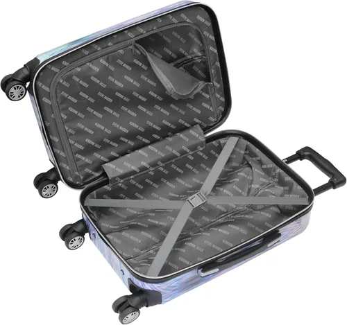 Miniatura 4 de Steve Madden Colección de equipaje de mano de 20 pulgadas, resistente a los arañazos (ABS + PC), maleta rígida Bolsa ligera de diseño con 8 ruedas