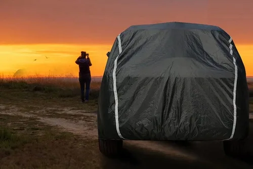 Miniatura 9 de Coverado - Funda impermeable para todo clima, protección completa, puerta con cremallera, forro de algodón, protección ultravioleta a prueba