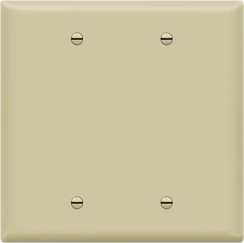 Miniatura 16 de ENERLITES - Cubierta de salida doble en blanco extra grande, placa de pared de dos bandas en blanco, tamaño grande, 2 bandas de 5.5 x 5.5 pulgadas