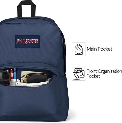 Miniatura 4 de JanSport SuperBreak One Mochilas, bolsa duradera y ligera con 1 compartimento principal, bolsillo frontal con organizador integrado, de primera