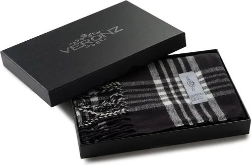 Miniatura 44 de Veronz - Bufanda clásica de invierno muy suave de aspecto lujoso y sensación de cachemira con caja de regalo