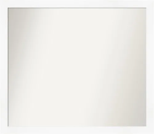 Miniatura 10 de Amanti Art Espejo de baño blanco para sobre el fregadero, 24 x 24 pulgadas, hecho a medida, espejo de tocador cuadrado blanco estrecho, marco