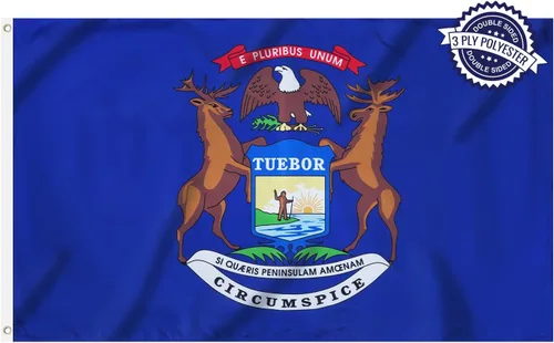 Miniatura 14 de Bandera del estado de Alabama de 3 x 5 pies para exteriores, doble cara, 3 capas, poliéster, AL Alabama, banderas con 2 ojales de latón
