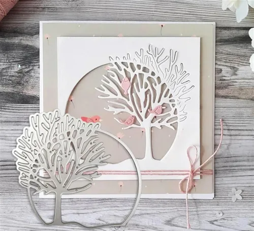 Miniatura 3 de Troqueles de metal para corona de hojas de acebo, hojas de arco, círculo redondo de Navidad, troqueles de corte DIY Scrapbooking Artist para 1