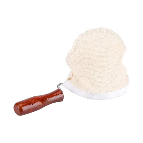 Miniatura 3 de Filtro de café, "tela de franela lavable reutilizable hecha a mano filtro de café colador con mango de madera para café de goteo a mano, tela se