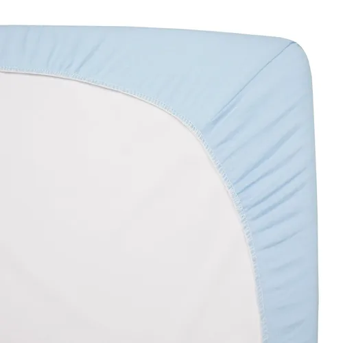 Miniatura 5 de TL Care Paquete de 2 sábanas bajeras para cuna pequeña 100% algodón natural de 38 x 24 pulgadas, suaves y transpirables, pequeñas sábanas portátiles