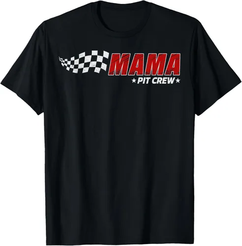 Mama Pit Crew Race Car Birthday Family Matching Pit Crew Camiseta