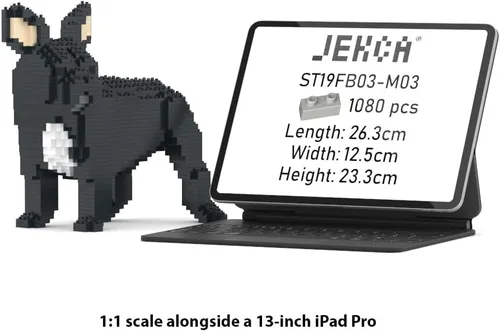 Miniatura 2 de JEKCA Bulldog francés 03S-M03 Bloques de construcción de plástico para perros Edad 14+