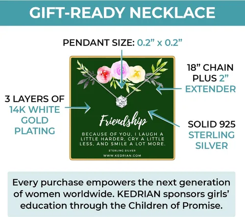 Miniatura 15 de KEDRIAN Collar para tía, collares con colgante de plata de ley 925, regalos para la mejor tía de sobrina y sobrino, regalos del día de la madre