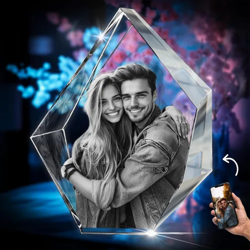 Miniatura 12 de 3D innovation Foto de cristal 3D, regalos conmemorativos personalizados para mamá, papá, esposa, hombres, mascotas, detalle de cristal grabado