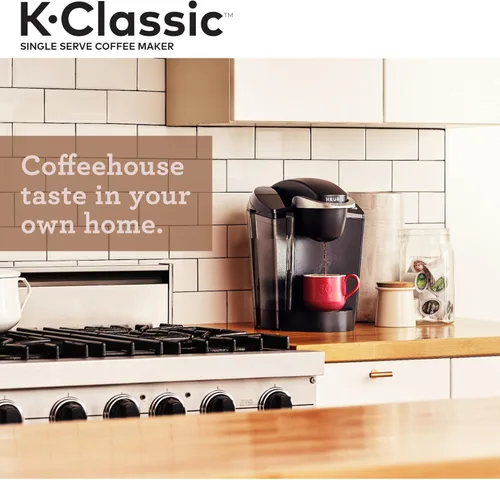 Miniatura 8 de Keurig K-Classic - Cafetera de cápsulas K-Cup de una sola porción, con 3 tamaños de preparación, depósito extraíble de 48 onzas, color negro