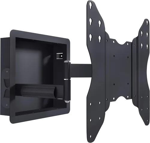 NSY-50201 Soporte de TV empotrado en pared para pantallas planas de 42 a 75 pulgadas con extensión de 19 pulgadas de largo, cero holgura, perfil
