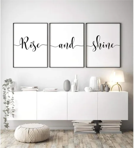 Miniatura 7 de Póster de 3 piezas con texto en inglés "Love Always Wins" (Love Always Wins), diseño de pared blanco y negro, arte de pared, pintura en lienzo