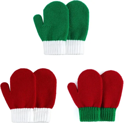 Miniatura 18 de Century Star Guantes cálidos de invierno para niños pequeños, guantes elásticos mágicos para niños y niñas, tejido suave para bebé