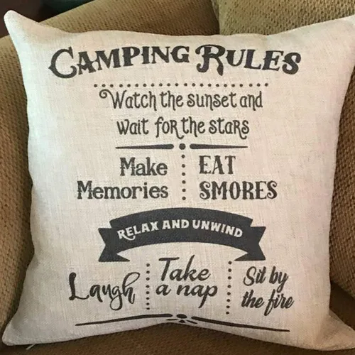 Miniatura 15 de Funda de almohadas de camping Lo siento por lo que dije mientras tratábamos de aparcar Camper Fundas de almohada de tiro de lino de dos lados Camper