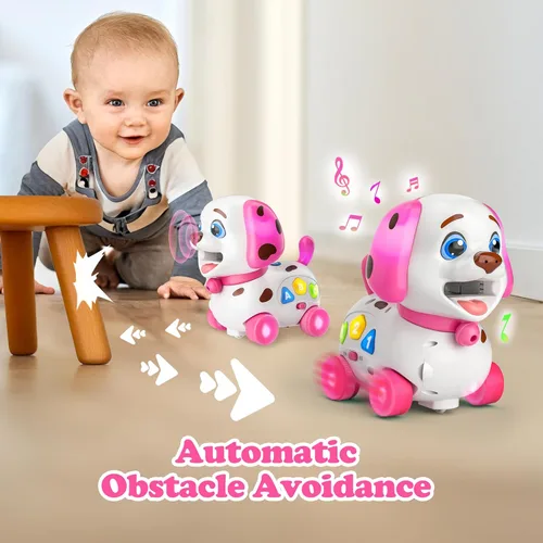 Miniatura 3 de Juguetes musicales para regalos de niña de 1 año, juguetes bilingües para bebés de 6 a 12 a 18 meses, regalos de primer cumpleaños para niñas, Rosa