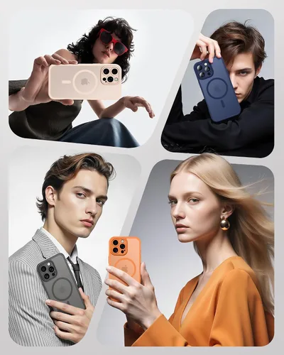 Miniatura 347 de TOCOL Funda para iPhone 11, compatible con Magsafe, protección completa de cámara, imanes integrados, protección contra caídas, funda translúcida