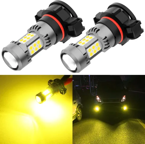 Miniatura 11 de Phinlion Bombillas LED antiniebla H10, 3200 lúmenes color azul hielo, súper brillantes PY20D 9145, focos antiniebla de repuesto para coches
