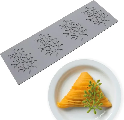 Miniatura 14 de 2 cavidades diseño de hojas de silicona para glaseado de fondant para tartas, moldes de silicona para hornear, herramientas de pastelería, LFM-109