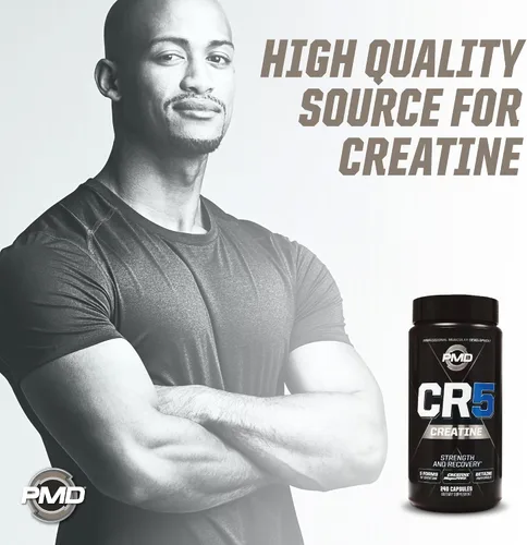 Miniatura 6 de PMD Sports CR5 Professional Creatina Complejo – Recuperación mejorada, reduce el dolor, ganador de masa muscular magra – Mezcla de creatina Power 5