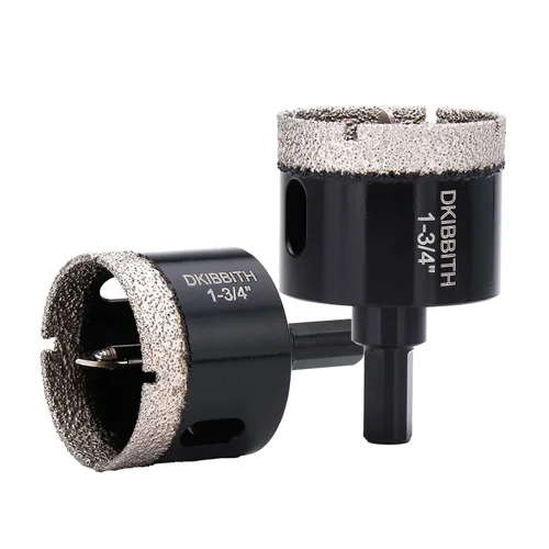 Miniatura 31 de DKIBBITH Juego de brocas de diamante de 5/8" con broca piloto - Paquete de 2 brocas de diamante de 5/8" con punta de diamante para agujeros