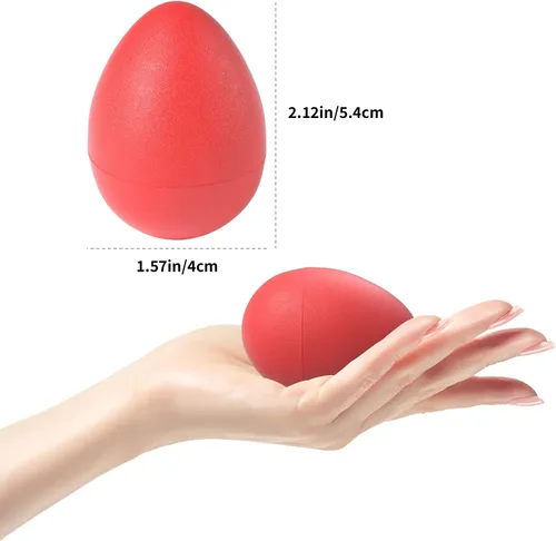 Miniatura 3 de MUSCELL Huevos, instrumentos de percusión profesionales con 6 sonidos para vivo, estudio, música en aula, 36 piezas en 6 colores con embalaje
