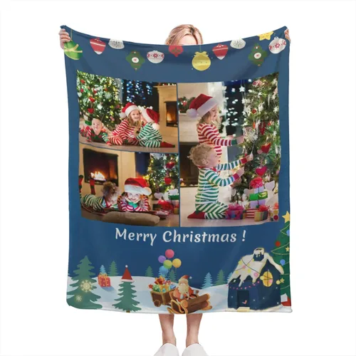 Miniatura 17 de EAQ Manta personalizada con collage de imágenes, es una manta personalizada para niños, adultos, familia, recuerdo, regalo