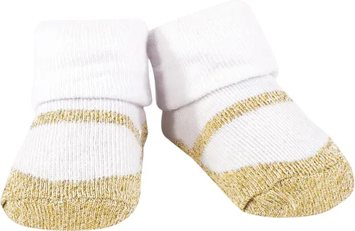 Miniatura 290 de Hudson Baby Conjunto de babero y calcetines unisex de algodón para bebé