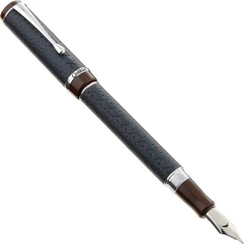Miniatura 20 de Conklin Duragraph - Pluma estilográfica ámbar, punta media de oro macizo de 14 quilates, elegante herramienta de escritura con acabado ámbar cálido