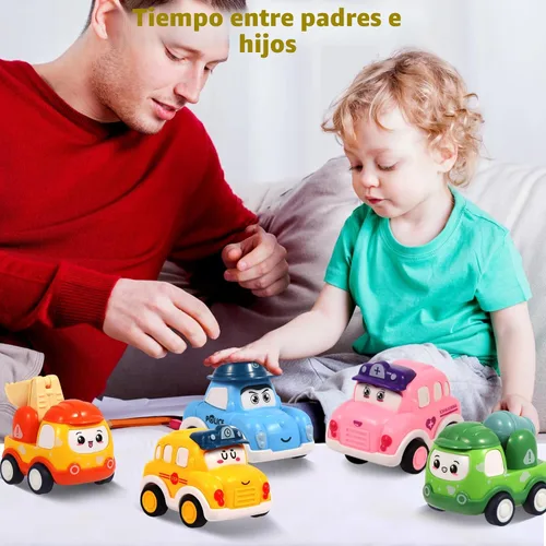Miniatura 8 de 12 piezas de juguetes de coches de tracción para niños de 1 2 3 años, juguetes de coches de bebé para niños de 12 a 18 meses, juego de coches