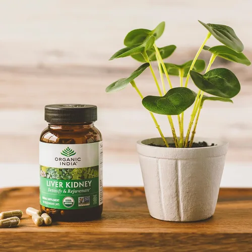 Miniatura 7 de ORGANIC INDIA Suplemento Herbal para Hígado y Riñón - Desintoxica y Rejuvenece, Apoya la Función Saludable del Hígado y los Riñones, Vegano, Sin