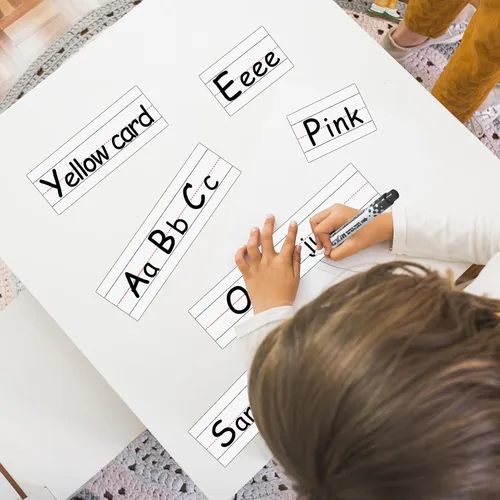 Miniatura 6 de Tiras magnéticas cortables de 3 pulgadas x 12 pies, tiras magnéticas para profesores, rollo de cinta magnética blanca para aula, oficina, hogar