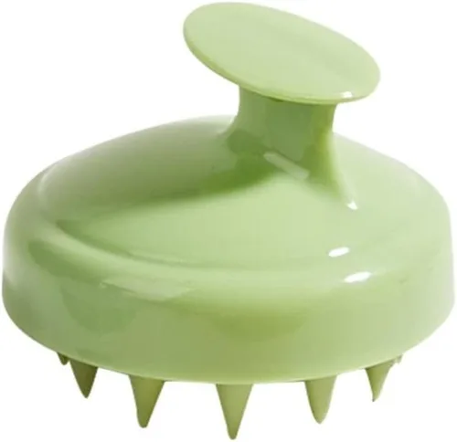 Miniatura 11 de Masajeador de cuero cabelludo para el cuero cabelludo, cepillo de silicona suave, cepillo de champú, exfoliante del cuero cabelludo para el 1PC-Rojo