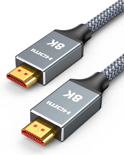 Miniatura 9 de Capshi Cable HDMI 2.1 de 2 pies 8K 4K a 120Hz, cable de alta velocidad de 48 Gbps para PS5/4, TV, consola de juegos, monitor, 8K @60Hz, 2K @240Hz