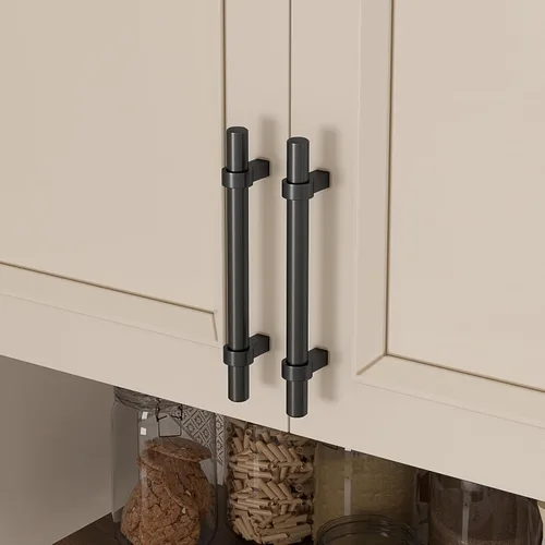 Miniatura 3 de goldenwarm Paquete de 15 tiradores de gabinete de 3 pulgadas, color negro, mate, manijas de cajón de cocina, accesorios de tocador de aleación
