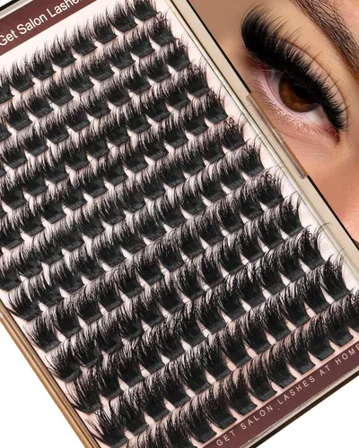 Miniatura 10 de Focipeysa Kit de extensión de pestañas gruesas de volumen completo, kit de extensión de pestañas 40P, kit de extensión de pestañas con pegamento