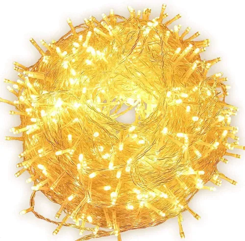 Miniatura 9 de Guirnalda de luces para exteriores de 33 pies, 100 luces LED con controlador de modos de memoria, luces de Navidad extensibles para bodas, Navidad