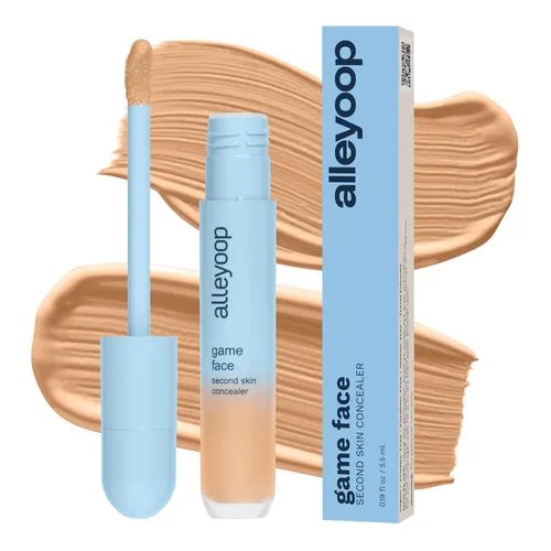 Miniatura 14 de Alleyoop Game Face Makeup Corrector - Corrector ligero y acumulable para debajo de los ojos para ojeras, fórmula de crema hidratante para mujeres