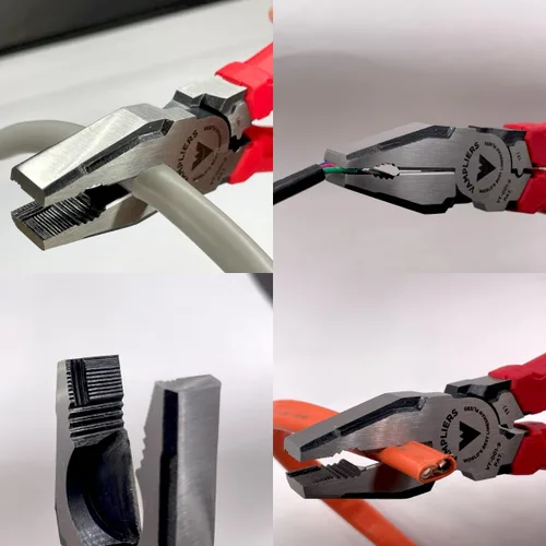 Miniatura 4 de VAMPLIERS Alicates de corte lateral de 9" para operarios con crimpador. Fabricados en Japón. Diseño de alto apalancamiento y resistencia